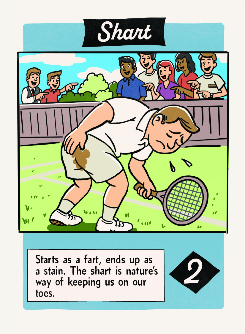 Shart fart card, worth 2 points