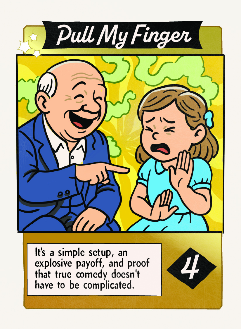 Pull My Finger fart card, worth 4 points